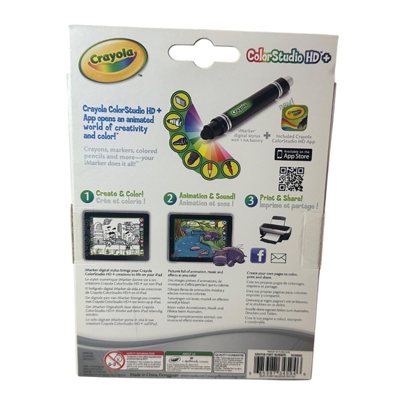 Griffin Crayola Black iMarker & Digital Stylus ColorStudio HD+ (RE30002) - Picture 2 of 2